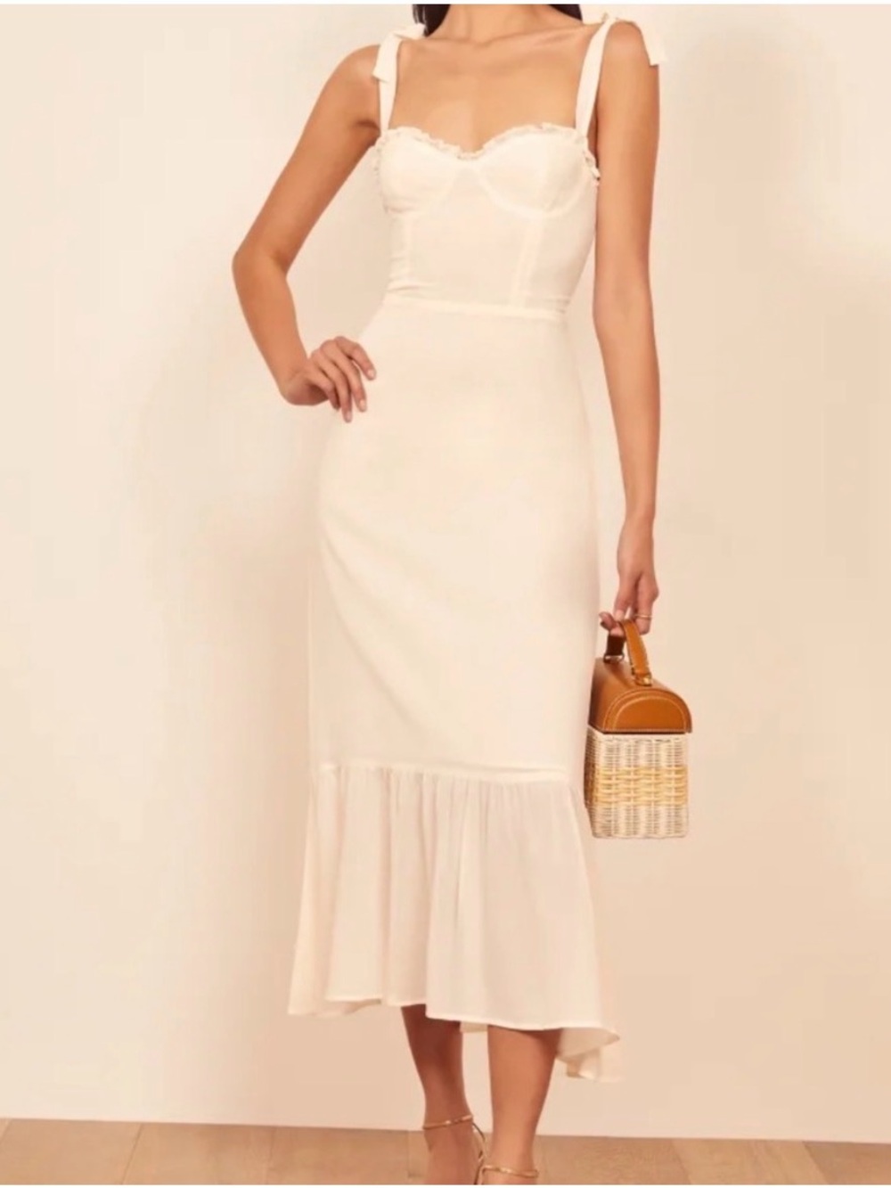 Reformation Nikita dress in Ivory